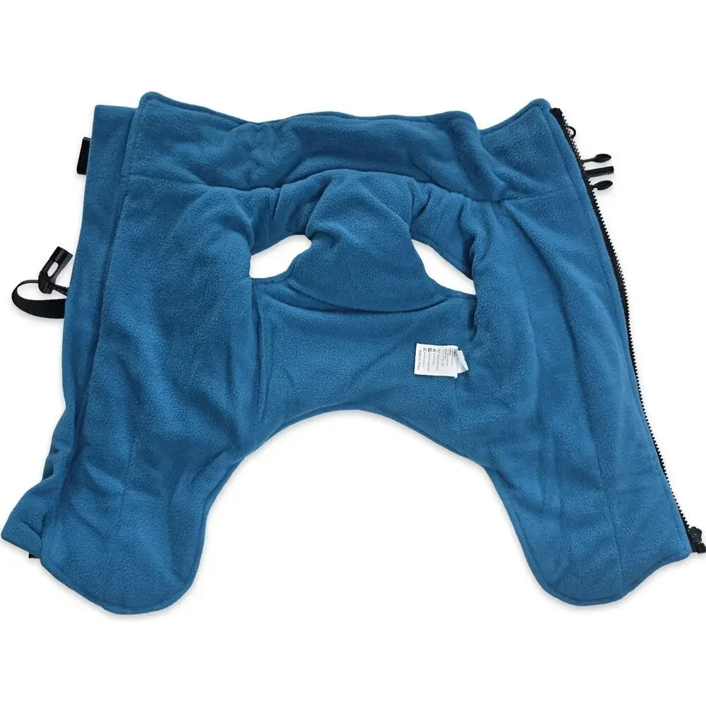 Lelepet Dog Jacket Built-In Harness Winter Coat Medium Blue Reflective Fleece‎